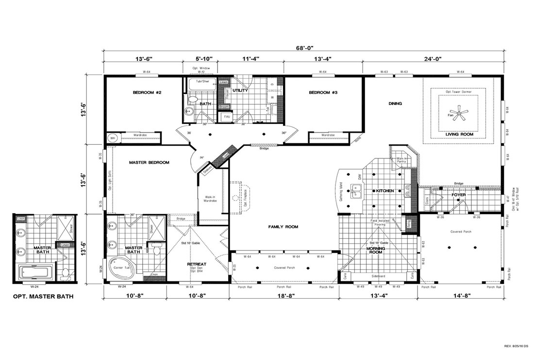 The GSP681K PLATINUM SERIES GW Floor Plan