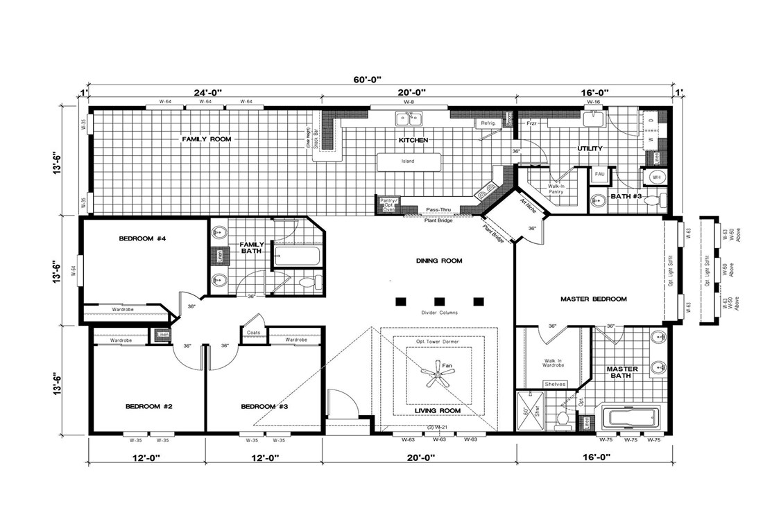 The GSP605K PLATINUM SERIES GW Floor Plan