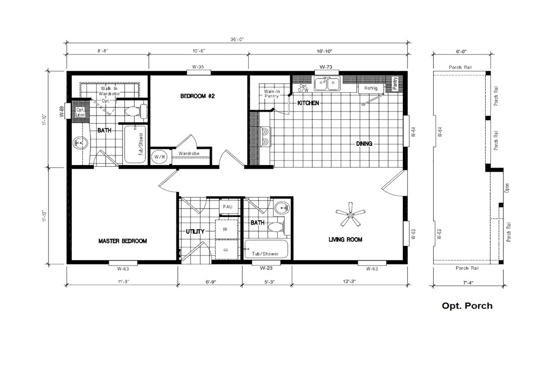The ING361A ACORN (FULL) GW Floor Plan