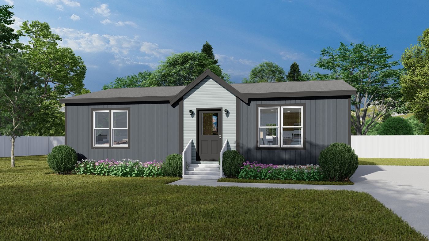 The ING382F REDWOOD II          GW Exterior. This Manufactured Mobile Home features 2 bedrooms and 2 baths.