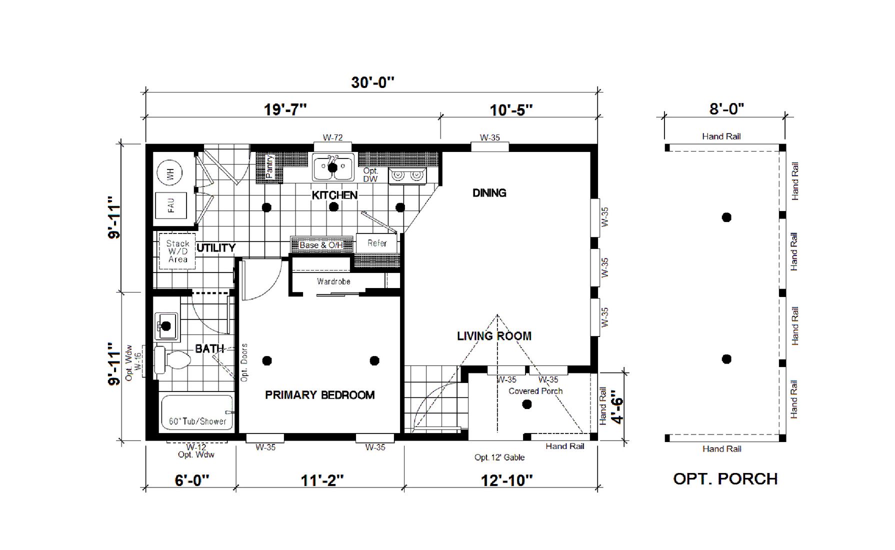 The DRM301P 2030'         DREAM Floor Plan