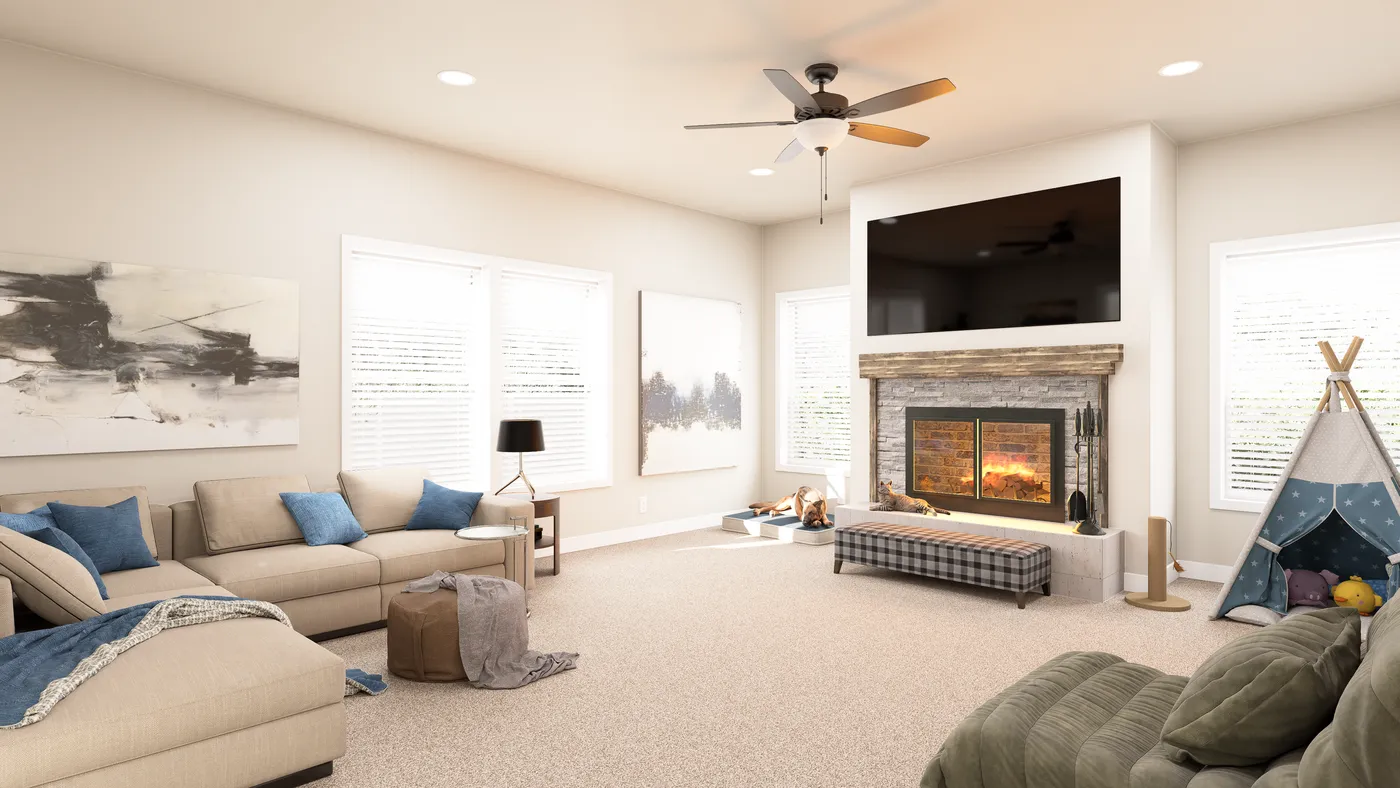 The ING764G WEEPING WILLOW GW Family Room. This Manufactured Mobile Home features 4 bedrooms and 2 baths.