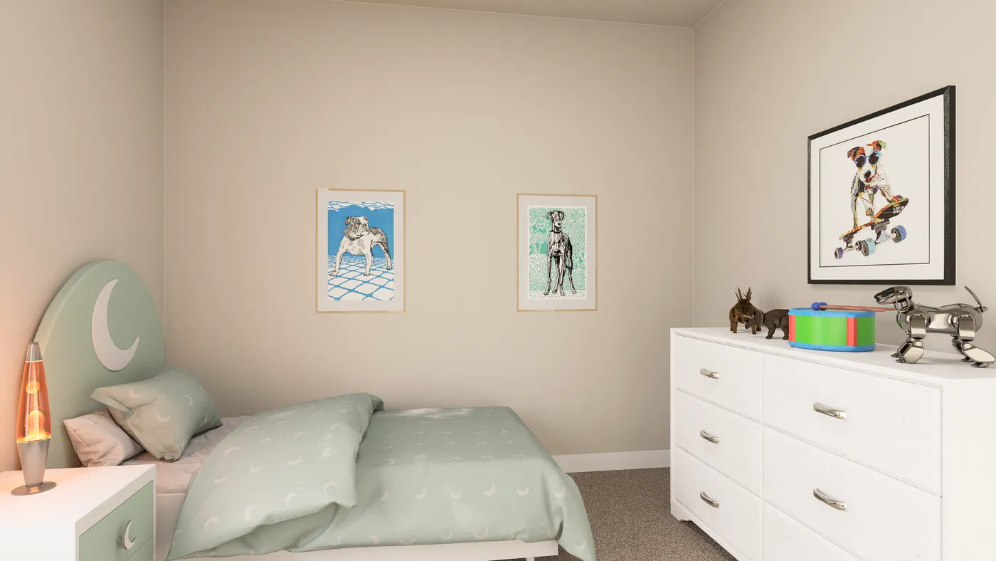 The ING764G WEEPING WILLOW GW Bedroom. This Manufactured Mobile Home features 4 bedrooms and 2 baths.