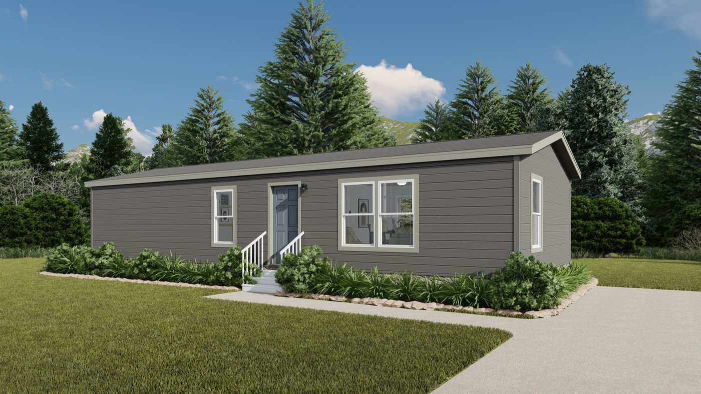 The DRM482P 2048' DREAM Exterior. This Manufactured Mobile Home features 2 bedrooms and 2 baths.