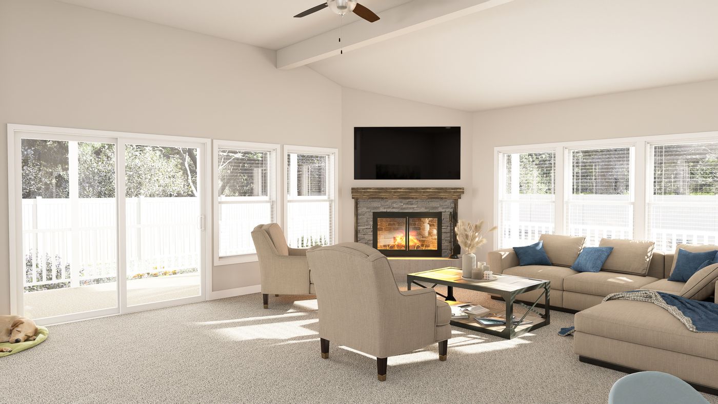 The ING602K GENERAL SHERMAN GW Living Room. This Manufactured Mobile Home features 3 bedrooms and 2 baths.