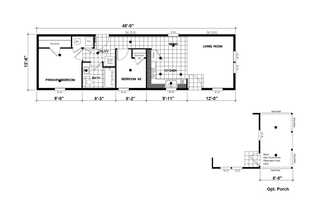 The DRM481M 48' DREAM Floor Plan